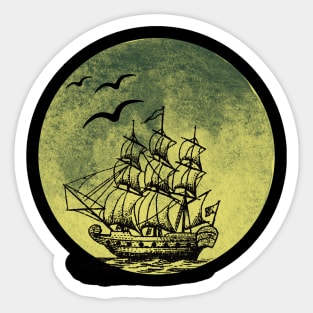 Night at sea Sticker